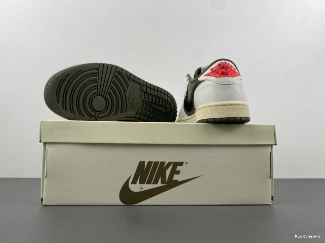 Kick Theory DM7866-200 OLIVE SCOTT X LOW TRAVIS JORDAN AIR 1 OG MEDIUM 0704